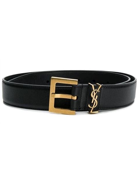 ysl buckle shoe|YSL monogram leather belt.